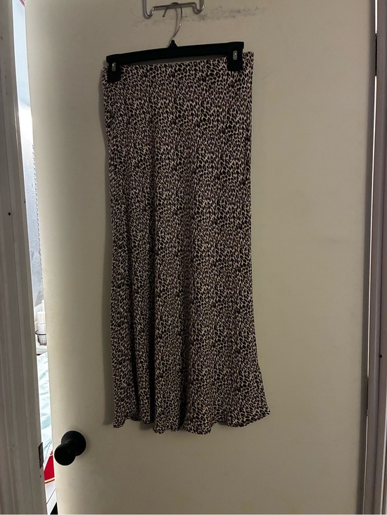 love, Fire Dresses & Skirts - Love, Fire Leopard Print A-Line Maxi Skirt in Beige and Black